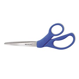 Westcott 43218 Preferred Line Stainless Steel Scissors, 8-Inch Bent, Blue