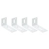 sourcing map Adjustable L Corner Braces, 4Pcs 80 x 40