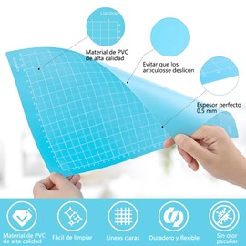 Alfombrilla de Agarre Estándar Juego de 6,Tapete de Corte para Cricut Joy Xtra,8.5×12 Pulgadas,Cutting Mat para Costura, Manualidades, Proyectos de álbumes de Recortes