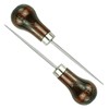 2 Pack Handwork Sewing Awl, Gourd-Shaped Tailors Awl, Professional Awl