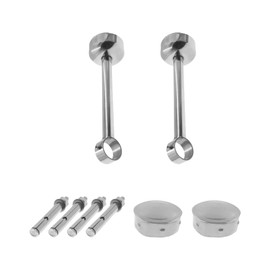 Safyy Stainless Steel Ceiling Mounting Brackets - 2 Pack Heavy Duty Curtain Hanger Rods