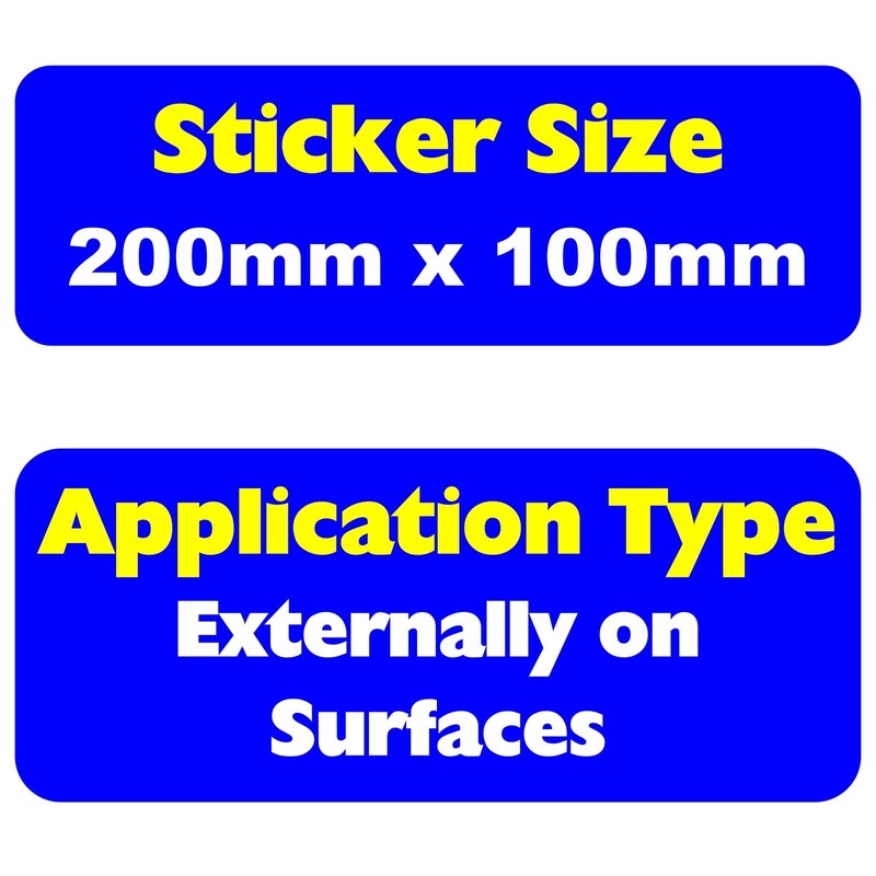 1 x Sticker This Vehicle is Restricted to 65 MPH
