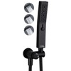 G-Promise All Metal Handheld Shower Set with 3-Function Showerwand, included