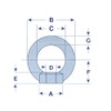 Stainless Steel M6 Eye Nut DIN582 (6MM Eyenut Ring Marine)