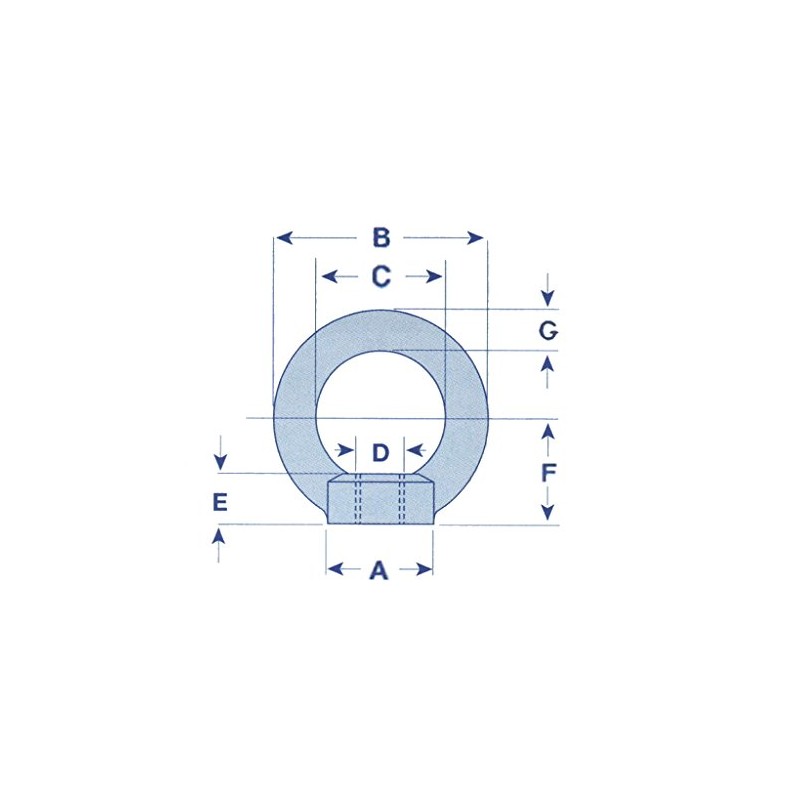 Stainless Steel M6 Eye Nut DIN582 (6MM Eyenut Ring Marine)