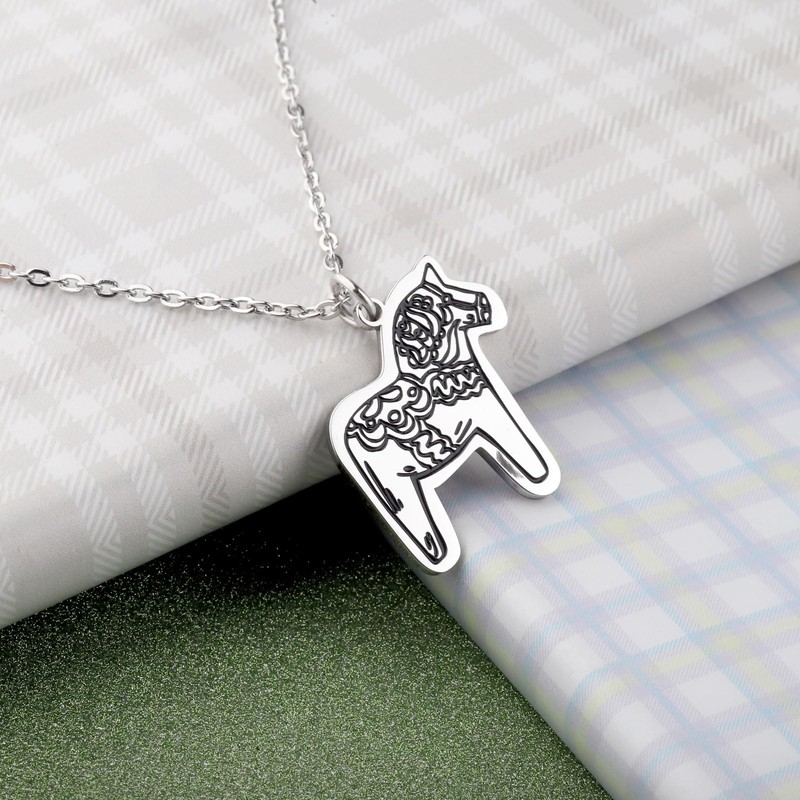 Swedish Dala Horse Necklace Sweden Gift Essence of Europe Gift