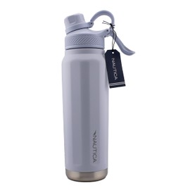 Nautica 25 oz hydration flask Double-Wall Vacuum Insulated bottle Leak Proof & BPA Free (LIGHT BLUE)