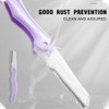 PLABBDPL Eyebrow Set of 4 Eyebrow Scissors with Comb, Eyebrow