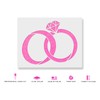 Wedding Rings Stencil Template for Walls and Crafts - Reusable