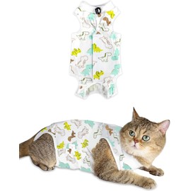 ANWA Cat Recovery Suit - Breathable Cat Onesie for Cats After Surgery Female, Kitten Surgery Recovery Suit Female Abdominal Wounds