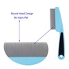 GNAWRISHING Flea Comb 4-Pieces Jade Green with High Strength Teeth