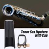 Saxophone Ligature PU Lightweight Portable Durable Saxophone Mouthpiece Ligature Fixing