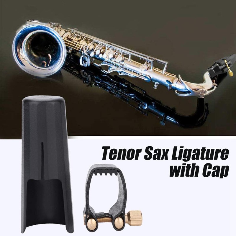 Saxophone Ligature PU Lightweight Portable Durable Saxophone Mouthpiece Ligature Fixing