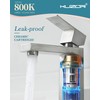 KUZOR Single Hole Bathroom Faucet, 1-Handle Bathroom Sink Faucet with