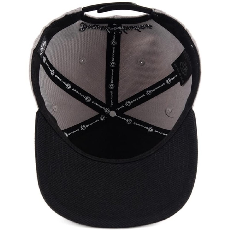Bexxwell Snapback Cap Grey/Black with Anchor (Optimal Fit, Cap, Black,