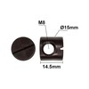 cyclingcolors 5 x Round Nuts Plastic M8 x Length 14.5