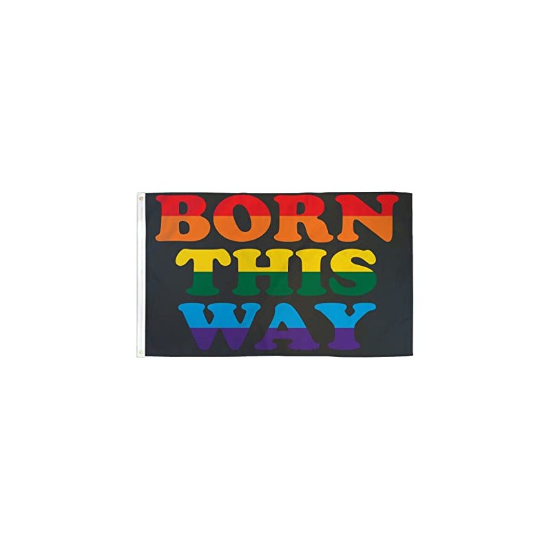 AZ FLAG - Flag Rainbow Born This Way - 150