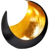 Marrakech Metal Lantern in Black Gold Moona 20 cm Large