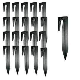 Ground Pegs for Robotic Lawnmower Boundary Cable, Pack of 130, Ground Hooks for Attaching, Robotic Lawnmower Boundary Wire, Hook Ground Spike Compatible with Husqvarna, Gardena, Worx, Robomow, Bosch