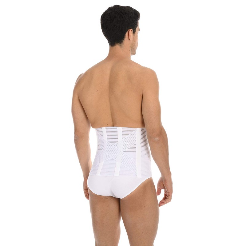 SCUDOTEX Lombo Super Cross Hâter Elastic Corset 27 cm White