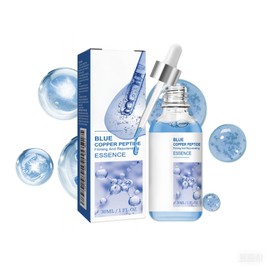 Blue Copper Peptide Anti-Aging Serum - Firming, Hydrating & Pore-Minimising Treatment for Smooth, Youthful Skin,2Pcs
