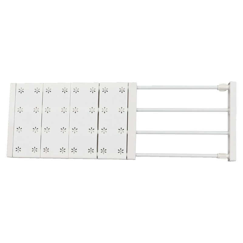 Wardrobe Partition Board Storage Extendable Rod Space Saving Layered Partition