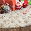 Christmas Tree Skirt 120 cm, White Christmas Tree Blanket for