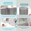 Newness Stainless Steel Measuring Jug with Handle – 3 Measuring
