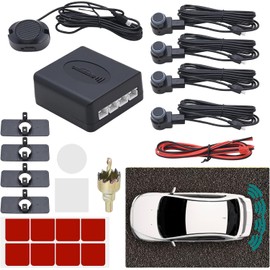 KAOLALI Asistente de Aparcamiento para Coche, 4 sensores Traseros, universales, Sistema de Aparcamiento inverso, Sistema de Aparcamiento de Audio,