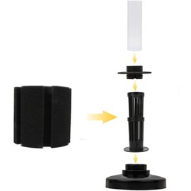 SagaSave 1Pcs Aquarium Bio Sponge Filter Quiet Small Fish Foam Filter for Tiny Fish Tank, Air Driven Sponge Filter, 160mm