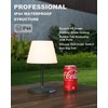 WEILAILUX Outdoor Battery Operated Table Lamp Waterproof, 4000mAh Cordless Table