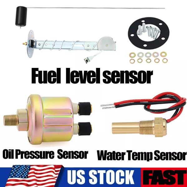 RYSJM Fuel Level Sensor/Oil Pressure Sensor/Temp Sensor fit Oil/Fuel/Temp Gauge