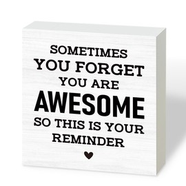 Inspirational Sign, This Is Your Reminder Sign, Wood Box Plaques Signs, Motivational Inspirational Gift, Suitable For Thank You Gifts For Friends, Colleagues, Men, Women And Teachers