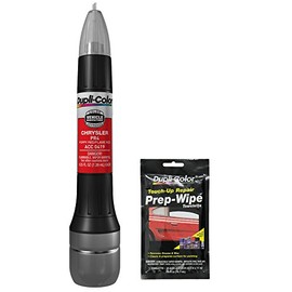 Dupli-Color ACC0419 Flame Red Exact-Match Scratch Fix All-in-1 Touch-Up Paint for Chrysler Vehicles (PR4) Bundle with Prep Wipe Towelette (2 Items)