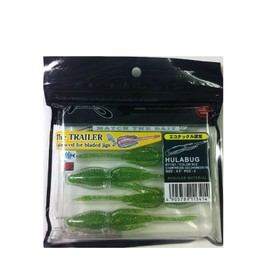 NORIES Worm Hula Bug 4-1/2" 108mm Chartreuse Gold + Green Flake #33