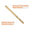 sourcing map 6pcs 100-120 Grits Diamond Grinding Bit 2.3mm Cylinder