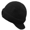Clakllie Beanie Cap with Visor Daily Knit Warm Hat Goggles