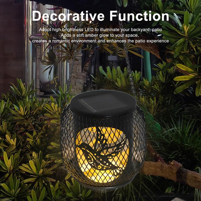 Solar Lantern IP65 Waterproof High Brightness Decorative Outdoor LED Hanging