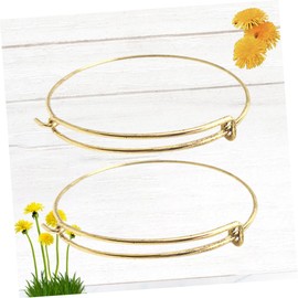 VILLFUL Metal Push-Pull Bracelet Adjustable Wire Bangle Gold Cuff Bangle for Women Stylish Durable Bracelet for Daily Use