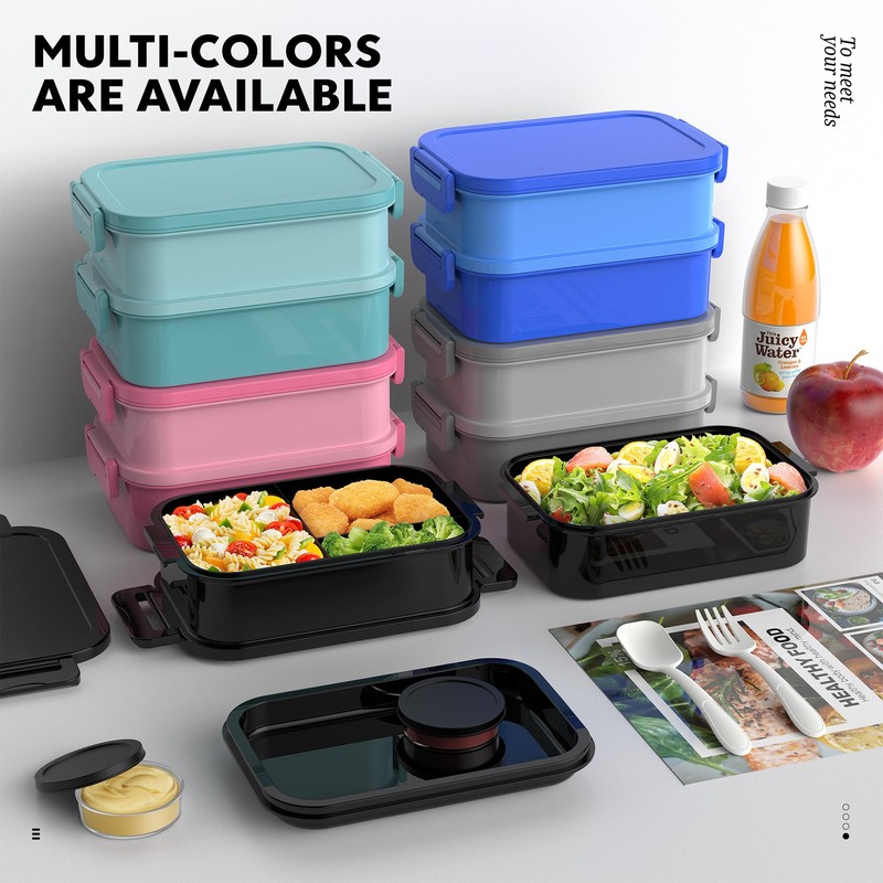 Jelife Adult Bento Box Lunch Box - Large Style Stackable