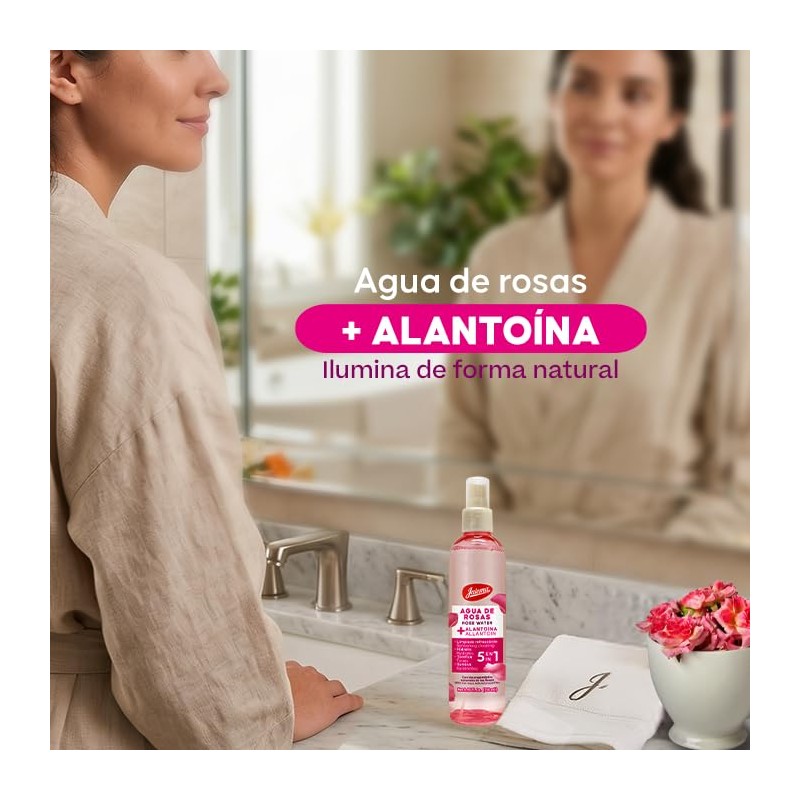 Jaloma | Agua de Rosas, Tónico Facial, Relajante, Antioxidante, 250ml.