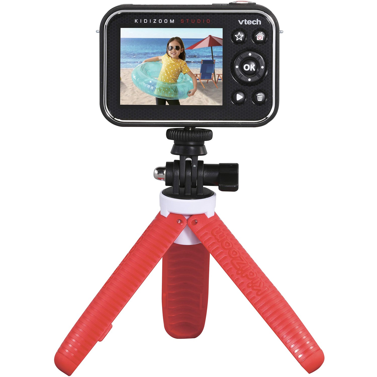 VTech KidiZoom Studio (Red), Video Camera for Children with Fun Games ...