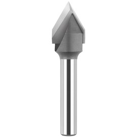 BINSTAK 60 Degree V Groove Router Bit 1/4 Inch Shank, Carbide Tipped Wood CNC Router Bit Woodworking Engraving Carving Bits