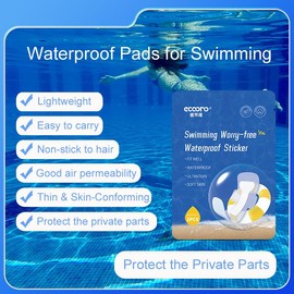 SOFFAIR Waterproof Pads for Swimming, Skin Friendly Private Area Protection, Waterproof Private Patches, Dirt Prevention for Swimming, Daily Activities, Bathing, Spa & Water Sports (5)