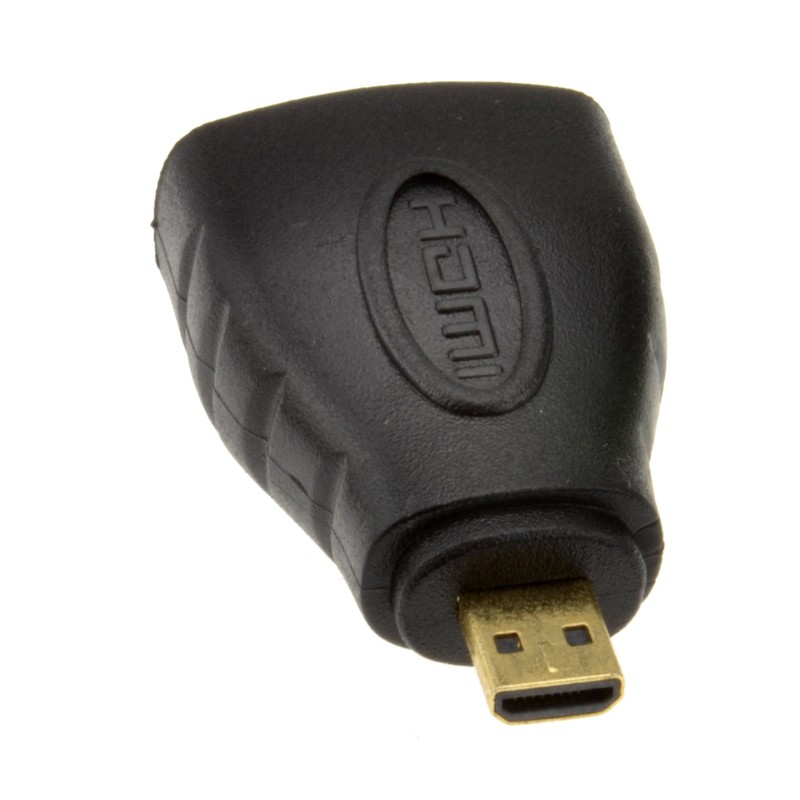 HDMI A Male Female to HDMI Micro D Male Adapter