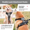 PoyPet No Pull Dog Harness with Neck Release Buckle, Reflective