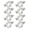 EMSea Pack of 8 Galvanised Steel Pipe Clamps M32 Pipe