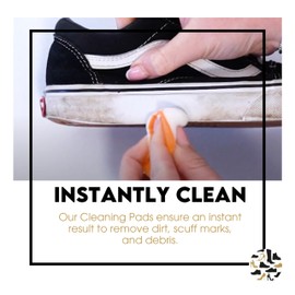 Shoe Clinic Unisex Sole Cleaning Pads White, White