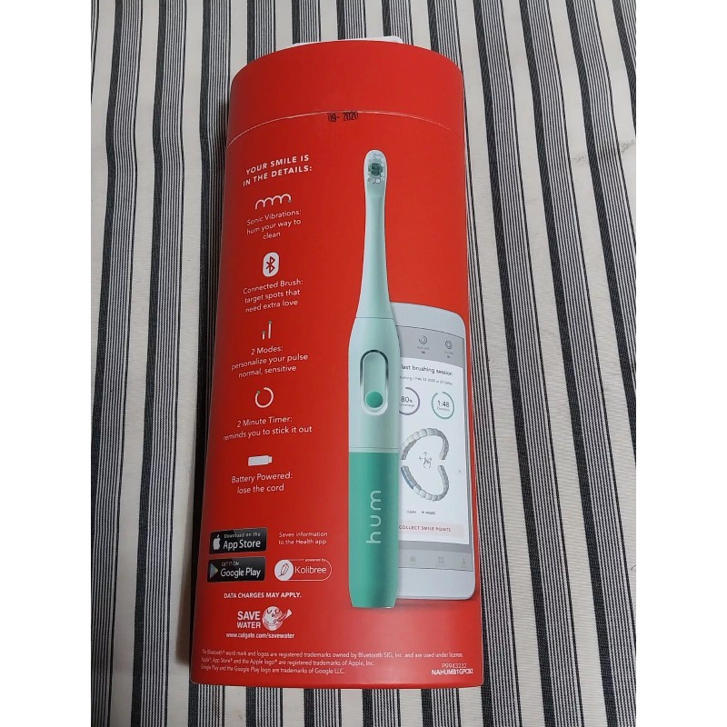 Colgate Hum Smart Battery Kit Toothbrush Teal With Travel Case