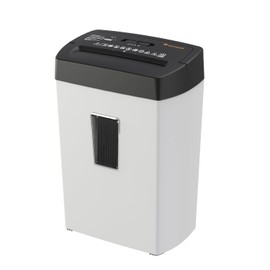 Bonsaii Heavy-Duty Shredder, Up to 12 Sheets, P-4 high Security, Credit Cards, Mail, & Staples, 5.5-Gallon bin with a Transparent Window, Suitable for Heavy-Duty use in Home Offices, White & Black